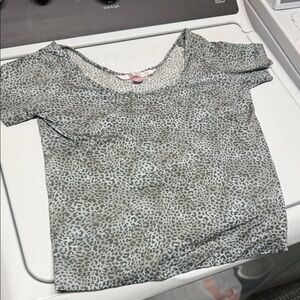 Victoria's Secret Gray Leopard Print Top
